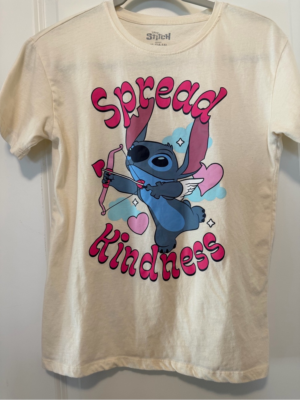 Disney 'Spread Kindness' Tee - Cream, Pink & Blue